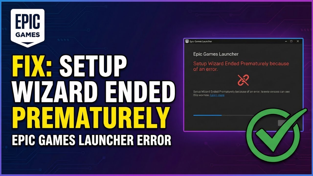 Fix Epic Games Launcher Setup Wizard Ended Prematurely (Windows 10/11 ...
