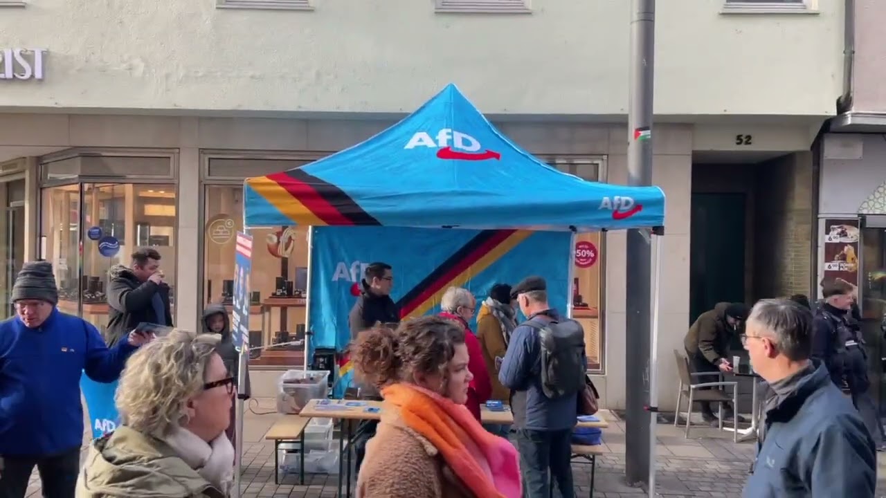 REUTLINGEN DEMO AM AFD STAND 17.01.2026