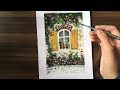 Flowers ln Window|Acrylic Painting For Beginners