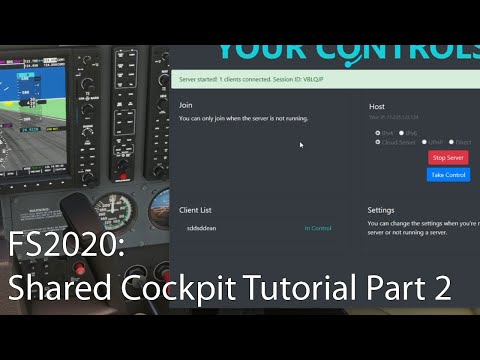FS2020 - Shared Cockpit with YourControls Plugin Tutorial Part 1 of 2