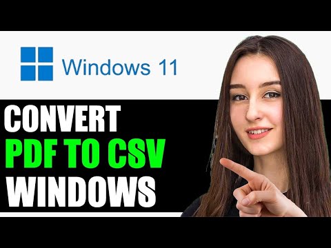 UPDATED 2026! HOW TO CONVERT PDF TO CSV ON WINDOWS