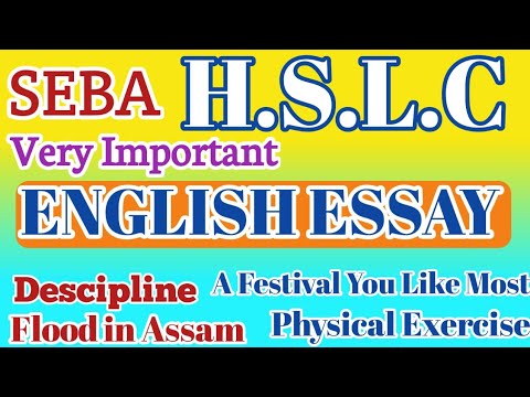 essay seba class 10