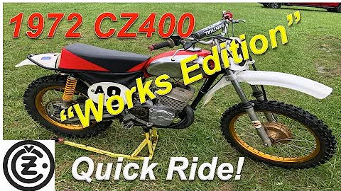 1972 CZ400 "Factory Edition" Test Ride!