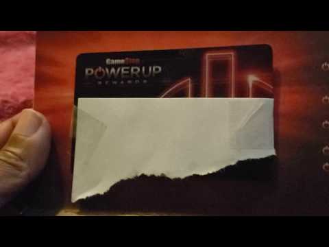 GAMESTOP POWER UP CREDIT CARD SAYING GOOD BYE 1/9/2020