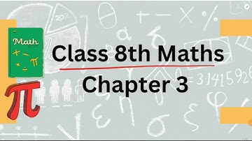 Class 8th Maths Chapter 3 Introduction | NewEdition Questions updated by ncert watch now #viral