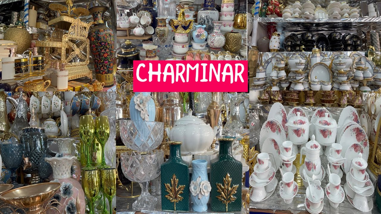 Hyderabad famous 🔥crockery shop, unwilling new collection, 😱tea cups 2025 glassware #viralvideo 😨⚡️🚨