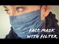 FACE MASK / SUPER FAST AND VERY EASY /HOW TO/ WITH FILTER POCKET/ DIY