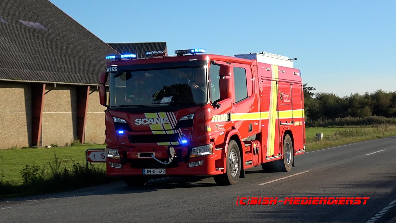 [Feldbrand] TLF Falck Nr. Nebel + HLF + GTLF & SW Falck Oksbøl + ELW 1 Falck Esbjerg