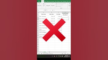 How to Calculate Working Days in Excel Using NETWORKDAYS! #exceltips  #projectmanagement #shorts