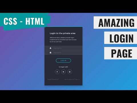 [ HTML | CSS ]  Amazing Login Page