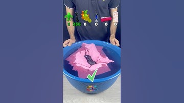 TRY TO GUESS HOW MANY TISSUE PAPER IT TOOKS! #asmr #satisfying #experiment #water