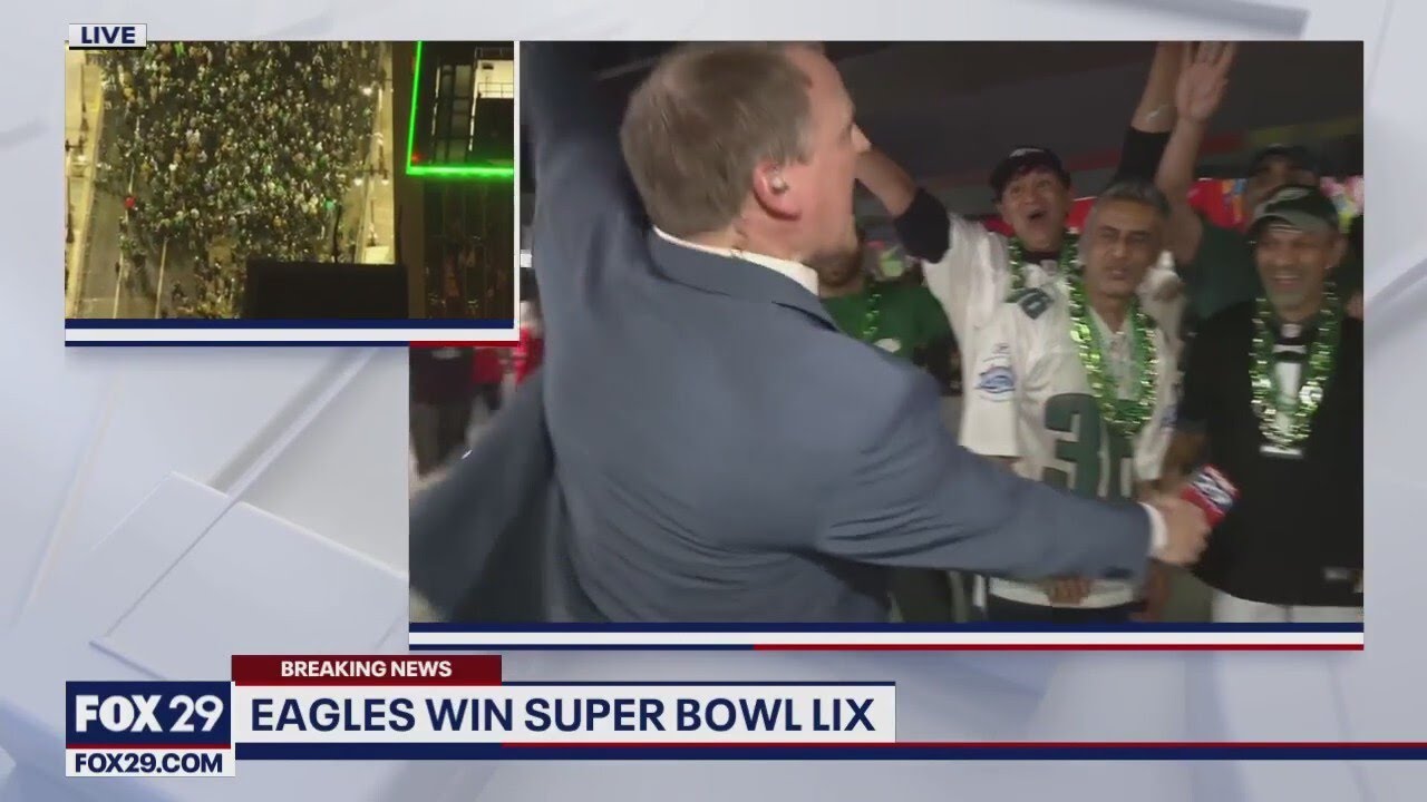 Eagles fans celebrate Super Bowl LIX win at Super Dome - YouTube