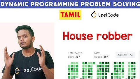 House Robber | Leetcode I Dynamic Programming | coding for beginners | learn coding | in tamil