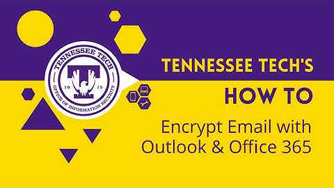 How To  Encrypt Email with Outlook O365