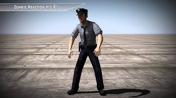 Zombie Reaction Hit #1 - 3d Motion Capture FBX