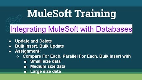 MuleSoft Week12-class1: Update and Delete, Bulk Insert and Bulk Update