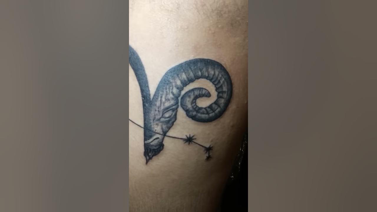 Aries Tattoo | Ram Tattoo made for zodiac sign Aries | Aries Tattoo Design  and meaning - YouTube