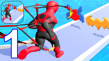 Superhero Run Epic Transform Race 3D - Gameplay Walkthrough Part 1 All Levels 1-8 (Android,iOS)