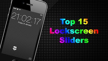 Top 15 iOS 7 Lockscreen Sliders (500 Subscriber video)