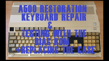 Amiga A500 Keyboard repair & testing with the diag rom