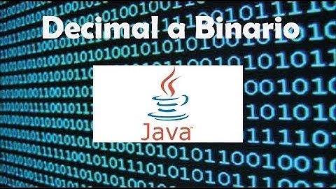 Decimal a binario en JAVA
