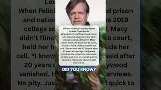 William H  Macy’s Loyalty Spoke Louder Than Words