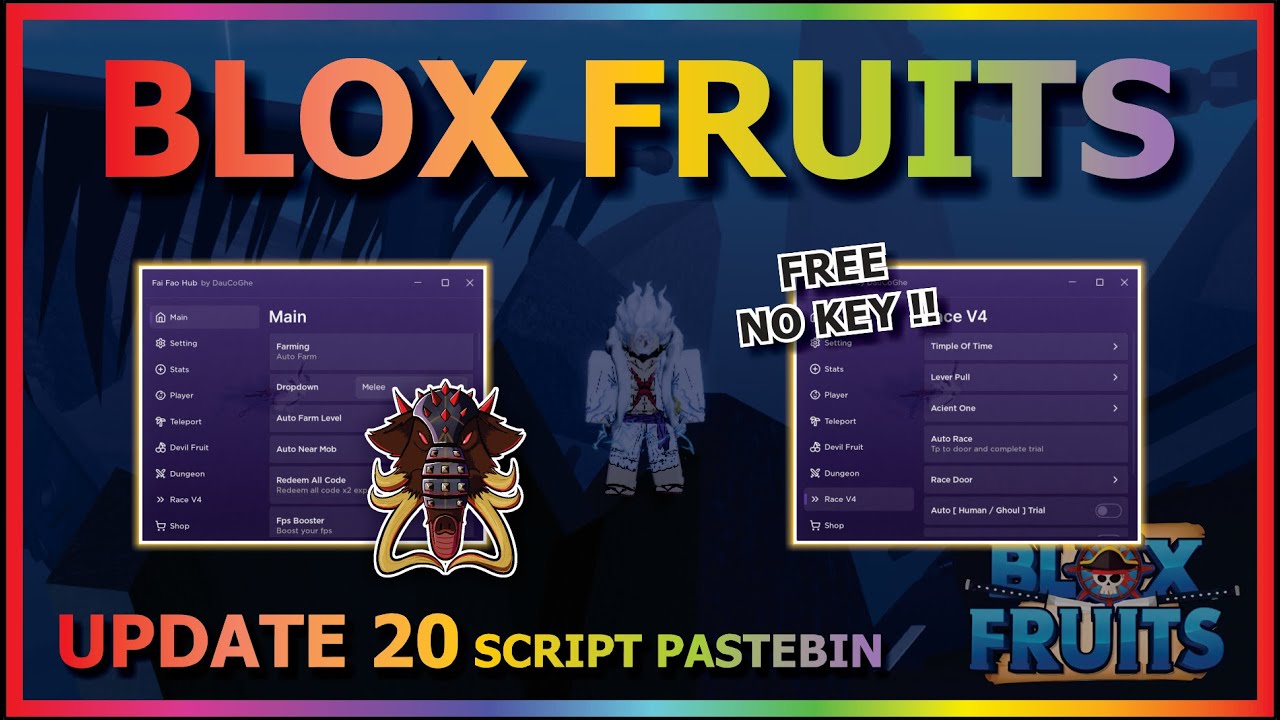 blox fruits script update race v4 – ScriptPastebin