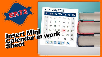 การเพิ่มปฎิทินด้วยการ Add ins Mini Calendar ใน Excel