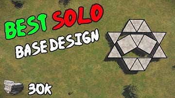 Rust BEST Expandable Solo Base Design (High-Pop Vanilla) 30k STONE
