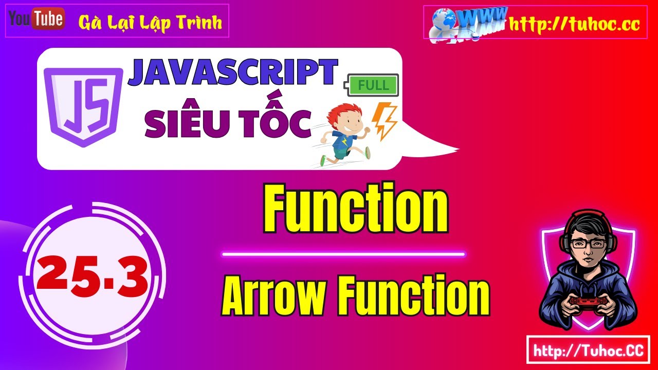 25.3 Arrow Functions in JavaScript - Các cách Khai báo Hàm trong ...