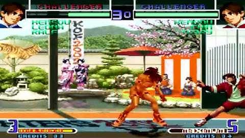 KOF 2002 - Golden Orochi Leona Massive Damage Combo