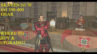 Final Fantasy 14: Skaven lvl 70 ilvl 390-400 gear, where to find, buy, & upgrade!