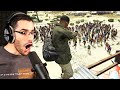 أكبر حشد زومبي على الإطلاق في تاريخ لعبة جي تي أي 5 | GTA V Zombie Apocalypse