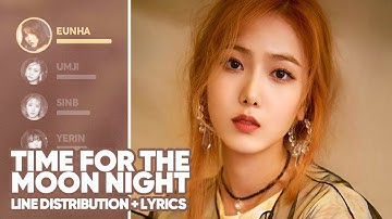 GFRIEND - Time For The Moon Night (Line Distribution+Lyrics Color Coded) PATREON REQUESTED