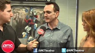 SMURFS Stars Hank Azaria And Jayma Mays Talk  With AMC