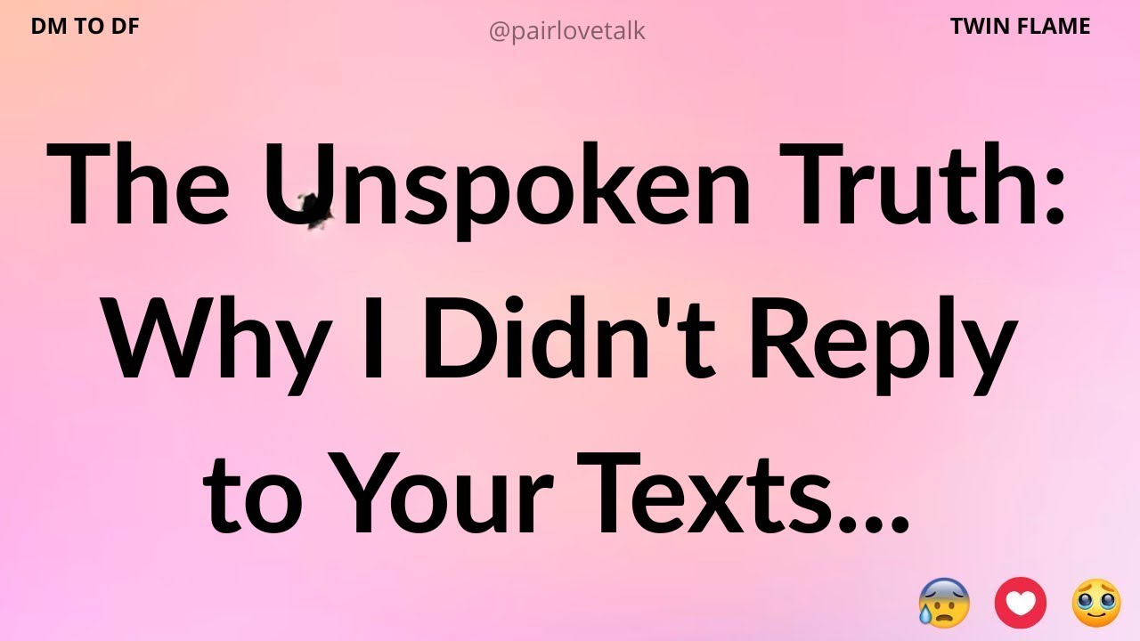 DM 💌 My dear, there is a reason why I didn't reply...🥹🥀 DM TO DF 🖤 Divine Masculine Energy