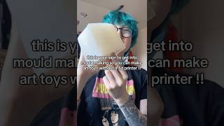 you can create your own art toys (without a 3d printer!!) with mould making & sculpting! #arttoys