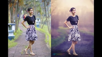 Photoshop Tutorial | Dramatic Color Grading | Dreamy Sunset Outdoor Editing