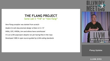 2019 LLVM Developers’ Meeting: S. Scalpone “Flang Update”