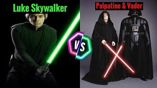 Star Wars: The Force Unleashed Wii - Luke Skywalker Vs Palpatine & Vader!