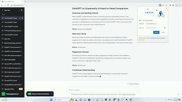 ChatGPT vs Grammarly What