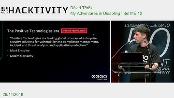 Dávid Török - My Adventures in Disabling Intel ME 12