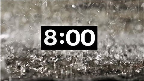 Light Rain Sounds- 8 Minute Countdown Timer- For Power Napping, Sleeping, Meditating or Studying