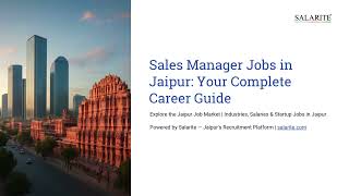 Sales Manager Jobs in Jaipur Your Complete Career Guide