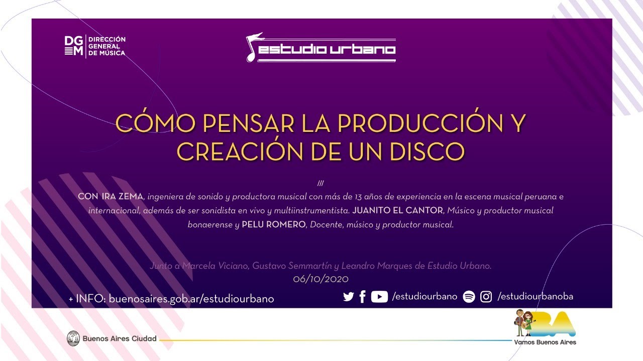 Cómo pensar la producción y creación de un disco | Charla abierta