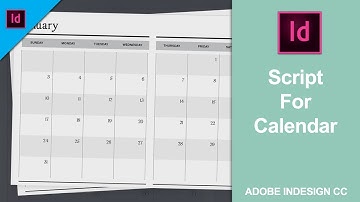 Add or Install Script for Calendar in Adobe InDesign CC 2018 [Link in the Description]