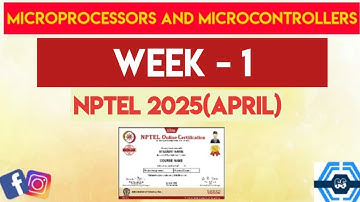 Microprocessors And Microcontrollers Week 1 Quiz Answer Solution | NPTEL 2025(April)