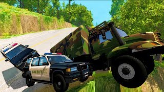 WILDEST OFFROAD POLICE CHASES & CLIFFSIDE TAKEDOWNS  BeamNG Drive Crash Test Compilation Gameplay