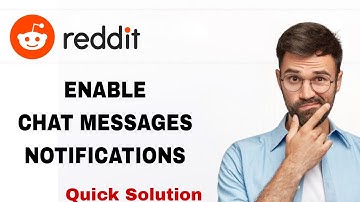 How To Enable Chat Messages Notifications On Reddit App | Step By Step