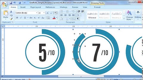 How to modify Progress Pie Chart in MS Word Resume Template @ Customizing resume progress pie chart
